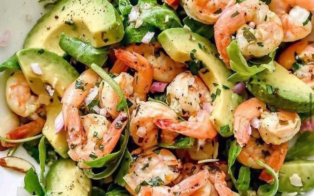 Ensalada de langostinos