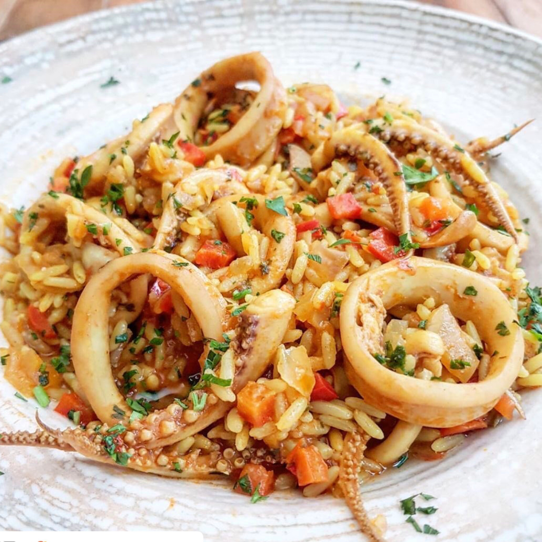 Arroz con calamares